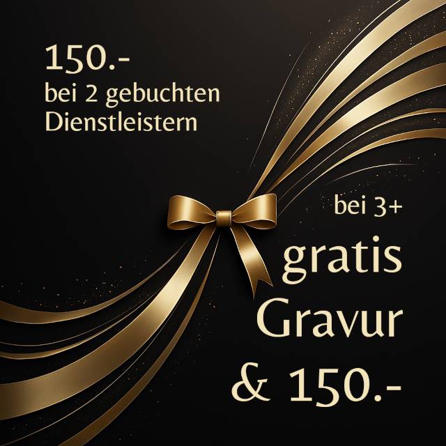 Rabatte Fotobox-Fotobus 150.- + gratis Gravur